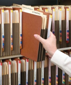 Smead End Tab File Pocket, Reinforced Straight-Cut Tab, 3-1/2" Expansion, Extra Wide Legal Size, Redrope with Dark Brown Gusset, 10 per Box (74681) 5 81zLHJVwhkL