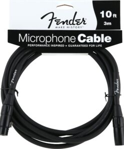 Fender Performance Series Microphone Cable for pro audio, and live sound 10'