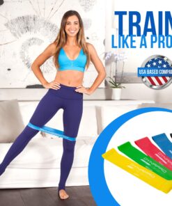 DYNAPRO Resistance Bands- Mini Precision Loop Exercise Bands with 2 Size Options, Perfect for Any Home Fitness Training Program 10 inch Black-Blue-Pink-Purple-Yellow 12 81zMESY0C9L