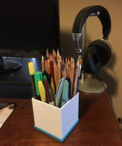 Amazon Basics Pen Organizer - Blue and White 1 Pack 25 81zMa6TbBqL