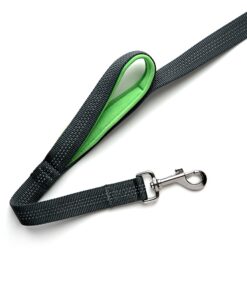 Mighty Paw Dual Handle Dog Leash - Reflective Lead with Two Handles - Dual Dog Leash Long - 2 Handle Dog Lead - Dog Leash with Traffic Loop Dog Leash 6 Foot (Grey/Green) Grey/Green 27 81zMdyeJhsL