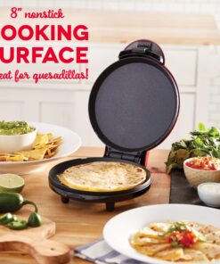 Alternative view of DASH 8” Express Electric Round Griddle for for Pancakes, Cookies, Burgers, Quesadillas, Eggs & other on the go Breakfast, Lunch & Snacks - Red