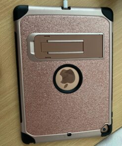 YINLAI iPad 6th Generation Cases,iPad 5th Generation Case,iPad 9.7 Case,Glitter Women Hybrid Shockproof Drop Protection Cover with Kickstand iPad 9.7 inch iPad Air2 A1893/A1954/A1822/A1823,Rose Gold Rose Gold 57 81zP0Wz21mL