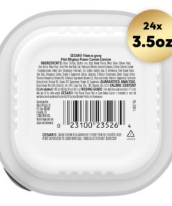 Alternative view of CESAR Filets in Gravy Adult Wet Dog Food, Filet Mignon Flavor, 3.5 oz. Easy Peel Trays, Pack of 24 3.5 Ounce (Pack of 24)