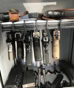 Safety Storage Easy Use Gun Hanger - Made in USA - Original Handmade Pistol Hangers for Gun Safe Organization - for Handguns Over .22 Caliber 6 Pack 39 81zPiJozBnL