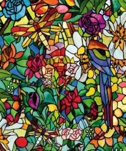 d-c-fix Window Privacy Film Tulia Stained Glass Self-Adhesive Two Way Day and Night Decorative Vinyl Covering for Home Door Bathroom Decal Sticker 17.7" x 78.7" 28 81zQNMG1TuS