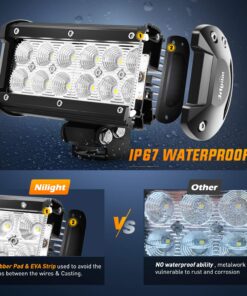 Nilight - 60002F-B Led Light Bar 2PCS 36w 6.5Inch Flood Led Off Road Lights Super Bright Driving Fog Light Boat Lights Driving Lights Led Work Light for Trucks,2 Years Warranty 2PCS 6.5" 36w Flood Light Bar 39 81zRsxRN8iL