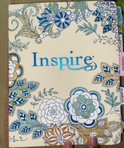 Tyndale NLT Inspire Bible (Softcover, Aquamarine): Journaling Bible with Over 400 Illustrations to Color, Coloring Bible with Creative Journal Space - Religious Gift that Inspires Connection with God Paperback 35 81zSBiAfKL