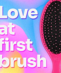 Wet Brush Detangling Brush, Original Detangler Brush (Pink) - Wet & Dry Tangle-Free Hair Brush for Women & Men - No Tangle Soft & Flexible Bristles for Straight, Curly, & Thick Hair 27 81zV9xUybeL