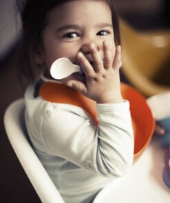 BABYBJORN Baby Plate, Spoon and Fork - Orange/Turquoise, 2-Pack 1 28 81zWG2245OL 1