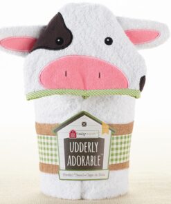 Alternative view of Baby Aspen "Utterly Adorable" Cow Hooded Towel / Baby Robe, Baby Shower Gifts, 0-9 Months, Newborn, Baby Bath Towel Utterly Adorable Cow Towel