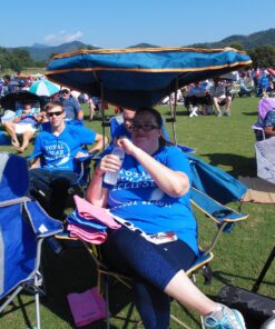 Quik Shade MAX Shade Relaxing Chair With Cup Holders, Foldable, Aluminum, Blue 57 81zXi9HfViL