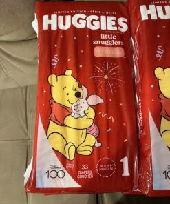 Huggies Size 1 Diapers, Little Snugglers Newborn Diapers, Size 1 (8-14 lbs), 198 Count 56 81zZcf5qfIL