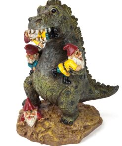 BigMouth Inc. Garden Gnome 9 inches - The Great Garden Gnome Massacre - Funny Outdoor Gnomes - Durable Lawn Gnome, Yard Gnome - Novelty Gnome Statues - Fun Garden Gnome Decor, Gag Gift, Garden Gift Godzilla 29 81zZe 0xSXL
