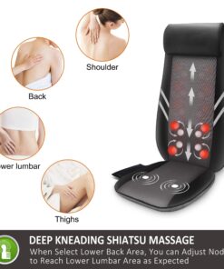 Snailax 2-in-1 Shiatsu Foot Massager Shiatsu Massage Chair Bundle, Washable Cover, Flexible Massage Nodes for All Size Feet, Foot Warmer, Electric Foot Massage Machine Relieves Foot Back Pains 15 81zZsKrzIL 1