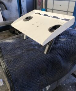 Five Oceans Boat Cutting Board, Fillet Table for Boat, Bait Table Premium Line, Rod Holder Mount, with Knife Slot, Plier Storage, Slotted Table Back, for Pontoon, Fishing Boats, Bass Boats - FO3936 23 81zb0neSdvL