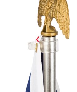 Valley Forge Flag US1-1 Valley Forge Residential Kit w/ 3' x 5' US, Steel Pole, red, White & Blue Flag, Steel Bracket Flag made in the USA 7 81zb8eTSidL