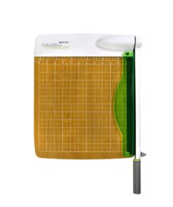 Westcott 16717 12-Inch CarboTitanium Wood Base Guillotine Paper Cutter, Multi-Paper Trimmer with 30 Sheet Capacity,Green, White, 2.75 H x 20 L x W 7 81zbXXxnZuL