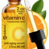 Double Size (2OZ), 20% Vitamin C Serum for Face with Hyaluronic Acid, Face Serum Vitamin C, Vitamin C for Face Serum for Women, Vitamin C Oil for Face, Vit C Serum for Face, Vitamin C Face Serum Vitamin C Serum 20% 36 81zckuy1v3L