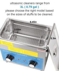 Kendal Commercial Grade 220 Watts 3 Liters Ultrasonic Cleaner HB-23MHT 10 81zcqjlZOL