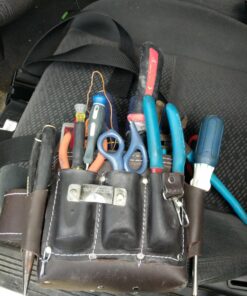 McGuire-Nicholas 526-CC Brown Professional Electrician'S Pouch, oil tanned leather 37 81zfzDLcklL