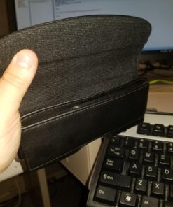 Bomea Holster for Galaxy S23, S22, S21, S20, S10, S9, S8, A01, A10e, Cell Phone Case with Belt Clip, ID Card Storage Pouch Holder Cover (Fits Samsung Phone with Otterbox Case on) Black Small 37 81zgHT51msL