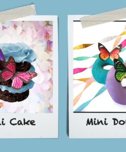 Sugar Robot Inc. Edible Butterflies Small Premium Crafted Made in the USA Cake and Cupcake Toppers, Decoration (Blue) Blue 28 81zgZVu8DDL