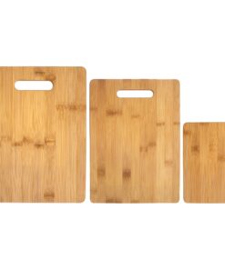 Totally Bamboo 3-Piece Bamboo Cutting Board Set; 3 Assorted Sizes of Bamboo Wood Cutting Boards for Kitchen Solid 3 Piece Set 30 81zgmtOhk2L