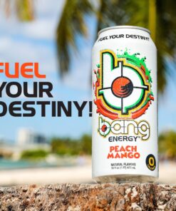 Bang Energy Peach Mango, Sugar-Free Energy Drink, 16-Ounce (Pack of 12) 16 Ounce (Pack of 12) 25 81zgw519FxL