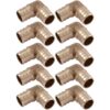 SharkBite 3/4 Inch Crimp 90 Degree Elbow, Pack of 10, Brass Plumbing Fitting, PEX Pipe, PE-RT, UC256LFA10 3/4 in., 10 pack 42 81ziGMiCUzL