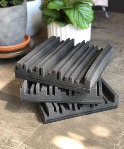 BXI Sound Absorber - 16 X 12 X 3/8 Inches 6 Pack High Density Acoustic Absorption Panel, Sound Absorbing Panels Reduce Echo Reverb, Tackable Acoustic Panels for Wall and Ceiling Acoustic Treatment 16'' X 12'' X 3/8'', 6 Pcs Matte Black 25 81ziYdonMpL