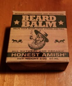 Honest Amish Beard Balm Leave-in Conditioner - Made with only Natural and Organic Ingredients - 2 Ounce Tin 47 81zidiQvLPL