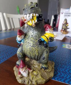 BigMouth Inc. Garden Gnome 9 inches - The Great Garden Gnome Massacre - Funny Outdoor Gnomes - Durable Lawn Gnome, Yard Gnome - Novelty Gnome Statues - Fun Garden Gnome Decor, Gag Gift, Garden Gift Godzilla 48 81zjguOXhnL