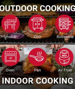 MEATER Plus: Long Range Wireless Smart Meat Thermometer with Bluetooth Booster | for BBQ, Oven, Grill, Kitchen, Smoker, Rotisserie | iOS & Android App 28 81zk9POhtzL