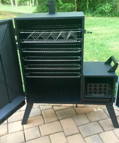 Dyna-Glo DGO1176BDC-D Vertical Offset Charcoal Smoker Standard Black 74 81zkOIWEc5L