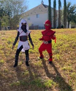Boys Red Stealth Ninja Costume Small (6-8) 18 81zl03txDL
