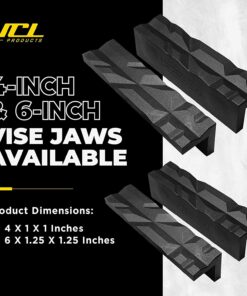 JCL Vise Jaws - Nylon, Multipurpose 4" - Use on any Metal Vise, Magnetic Reversible Pads, Clamp Flat or Round Products 4 Inches 32 81zm6wtLsGL