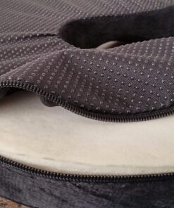 Kieba Hemorrhoid Treatment Donut Tailbone Cushion, Prostate Pillow, Pregnancy, Post Natal, Bed Sores, Coccyx, Sciatica, 18 Inches. Ultra Premium Comfort Foam (Black) Black 28 81zmkV8WT9L