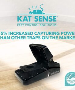 Kat Sense Rat Traps That Work Indoor & Outdoor for Instant Kill Results, Set of 8 Large Reusable Snap Traps for Mice Chipmunks 'N Squirrels 8 Piece 26 81zp2GKqxhL