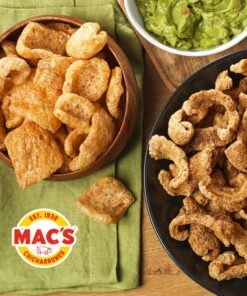 Mac's Pork Rinds, Fried Pork Skins, Chicharrones, BBQ - Barbecue (3 Ounce Bags (Pack of 12)) 2.25 Pound (Pack of 1) 13 81zpYgmhcYL