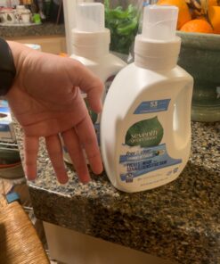 Seventh Generation Concentrated Laundry Detergent Liquid Free & Clear Fragrance Free 40 Fl Oz (Pack of 2) Free and Clear 39 81zpgfzD4gL 1