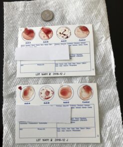 Eldoncard Blood Typing Kit, 3 Tests, Know Your Blood Type, Instant Home Testing Kit, A, O, B, Rhs-D Negative and Positive Blood Types Tested For 27 81zptu4 4hL