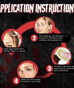 Narrative Cosmetics Scab Blood Paste, Professional SFX Theatrical Stage, Film, and Costume Makeup for Realistic Cuts and Wounds, 1 Oz. 16 81zqCHVwjL