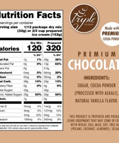 Premium Chocolate Ice Cream Starter Mix for ice cream maker. Simple, easy, delicious. From gourmet mix to maker in 5 minutes. Makes 2 creamy quarts. Made in USA. (1/13.4 oz box) 15 Ounce (Pack of 1) 13 81zsQkc8PML