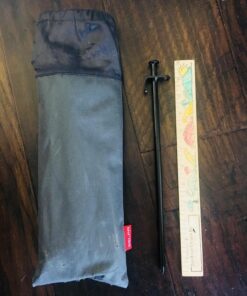 IUMÉ 10-Pack Tent Stakes, Black / 11.8inch Heavy Duty Camping Stakes with Oxford Fabric Pouch, Unbreakable and Inflexible Steel Ground Stakes Tent for Outdoor Trip Hiking Gardening 21 81zsmBKgsaL