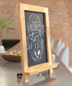 HBCY Creations Rustic Torched Wood Tabletop Chalkboard with Legs/Vintage Wedding Table Sign/Small Kitchen Countertop Memo Board/Antique Wooden Frame (9.5” x 14” Inches) (Torched Brown) 2- Torched Brown 9.5" x 14" 26 81zt9jVwLAL