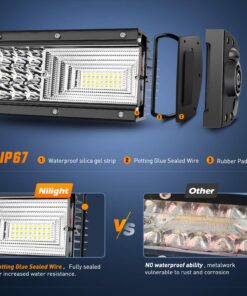 Nilight - 18016C-A LED Light Bar 22Inch 270W Triple Row 27000LM Flood Spot Combo Beam Led Bar Driving Lights Boat Lights Super Bright Led Off Road Lights for Trucks,2 Years Warranty 27 81ztMgwviL