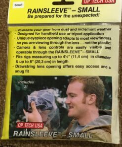 OP/TECH USA Rainsleeve - Small Camera Sleeve Rain Cover - Clear Camera Rain Sleeve with Viewfinder - Camera Rain Cover - 2 Pack 2- Pack 9 81zu1D IVjL