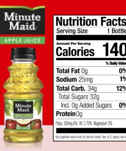 Minute Maid Apple Juice with Vitamin C, Fruit Juice Drink, 10 Fl Oz, 24 Pack 10 Fl Oz (Pack of 24) 14 81zu83YNL