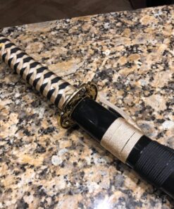 siwode Katana Handmade Full Tang Sharp, Alloy Golden Dragon Tsuba Japanese Samurai Sword High Carbon Steel 1060, 40-Inch Golden-No-BoHi 41 81zuo7xw3FL